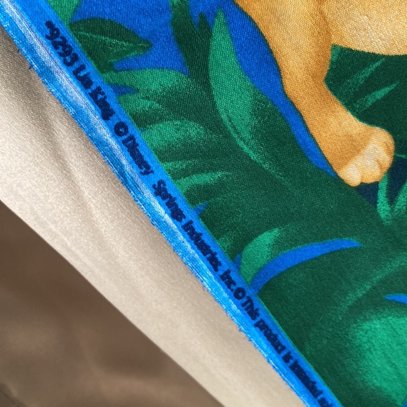 RARE Disney Lion King Pillow Fabric Panel Vintage 1994, large panel and fabric - Picture 4 of 6